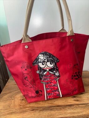 Marc by Marc Jacob’s Mj miss Marc Red pirate Graphic Tote Bag